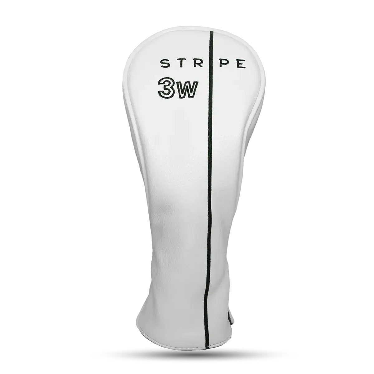 White fairway wood headcover, Clean White – front