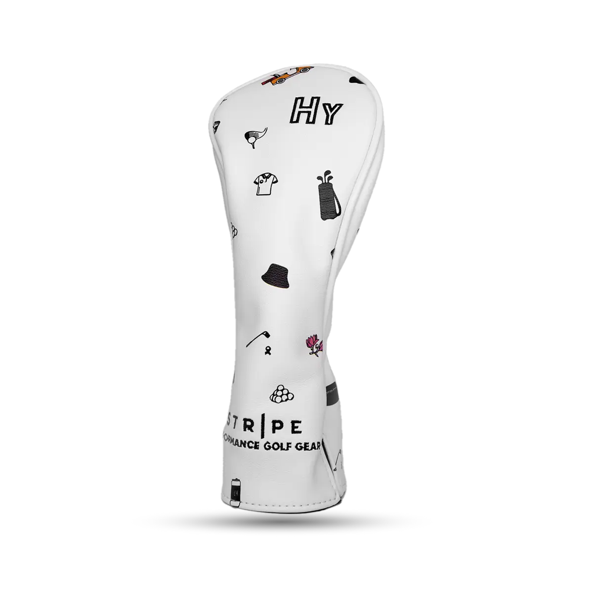 Hybrid headcover in Stripe Pattern – front