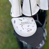 Headcover Mallet putter - Stripe golf Mönster