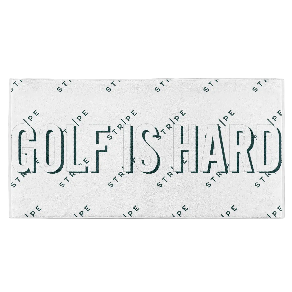 Golf is hard golf towel – front