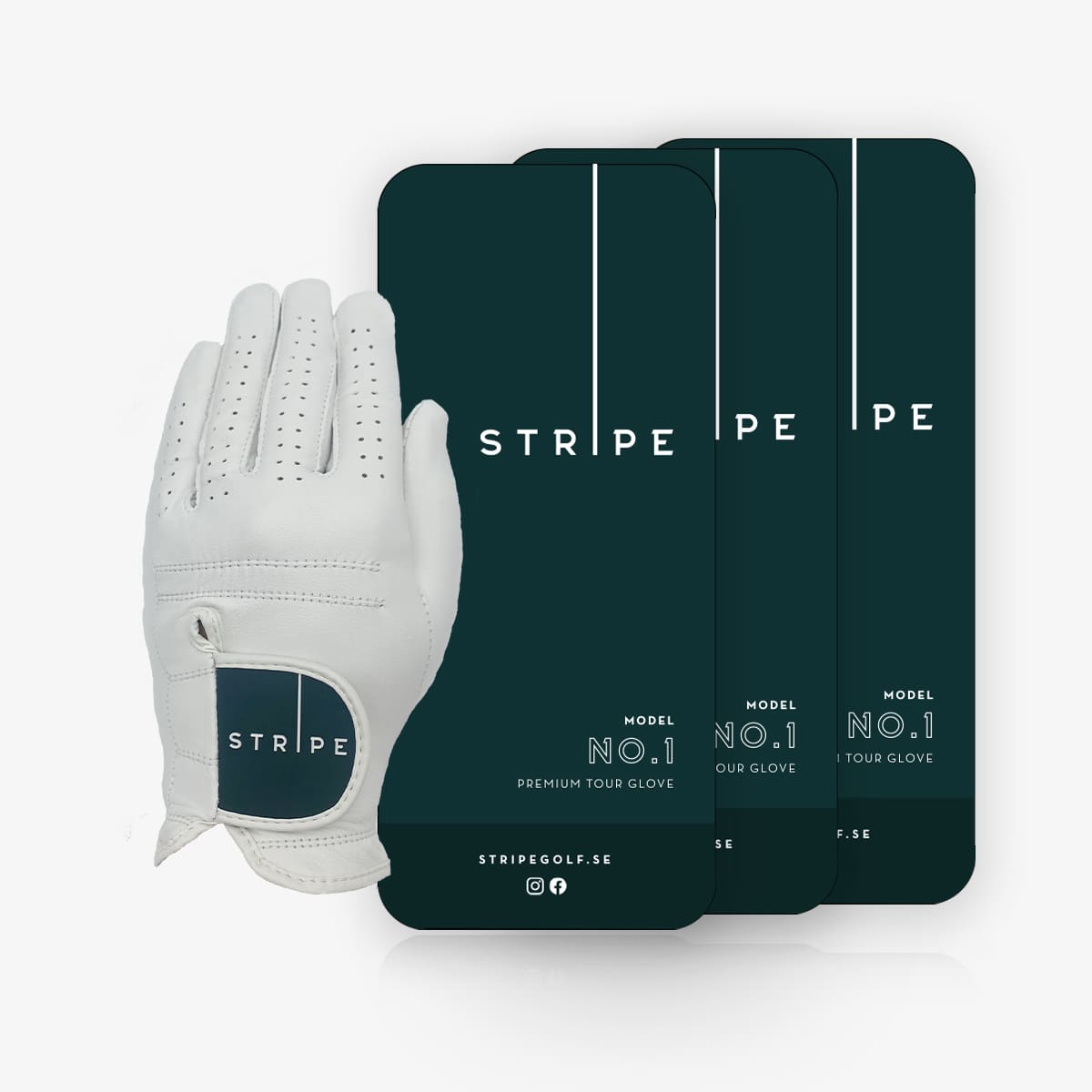 Golf glove No.1 in 3 pack (3-pack)