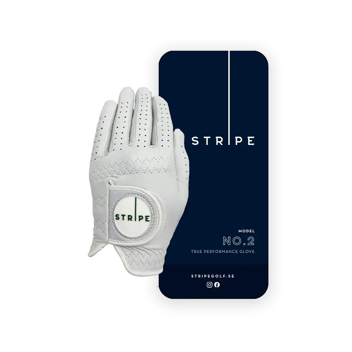 Ultra soft golf glove - Stripe golf glove No.2