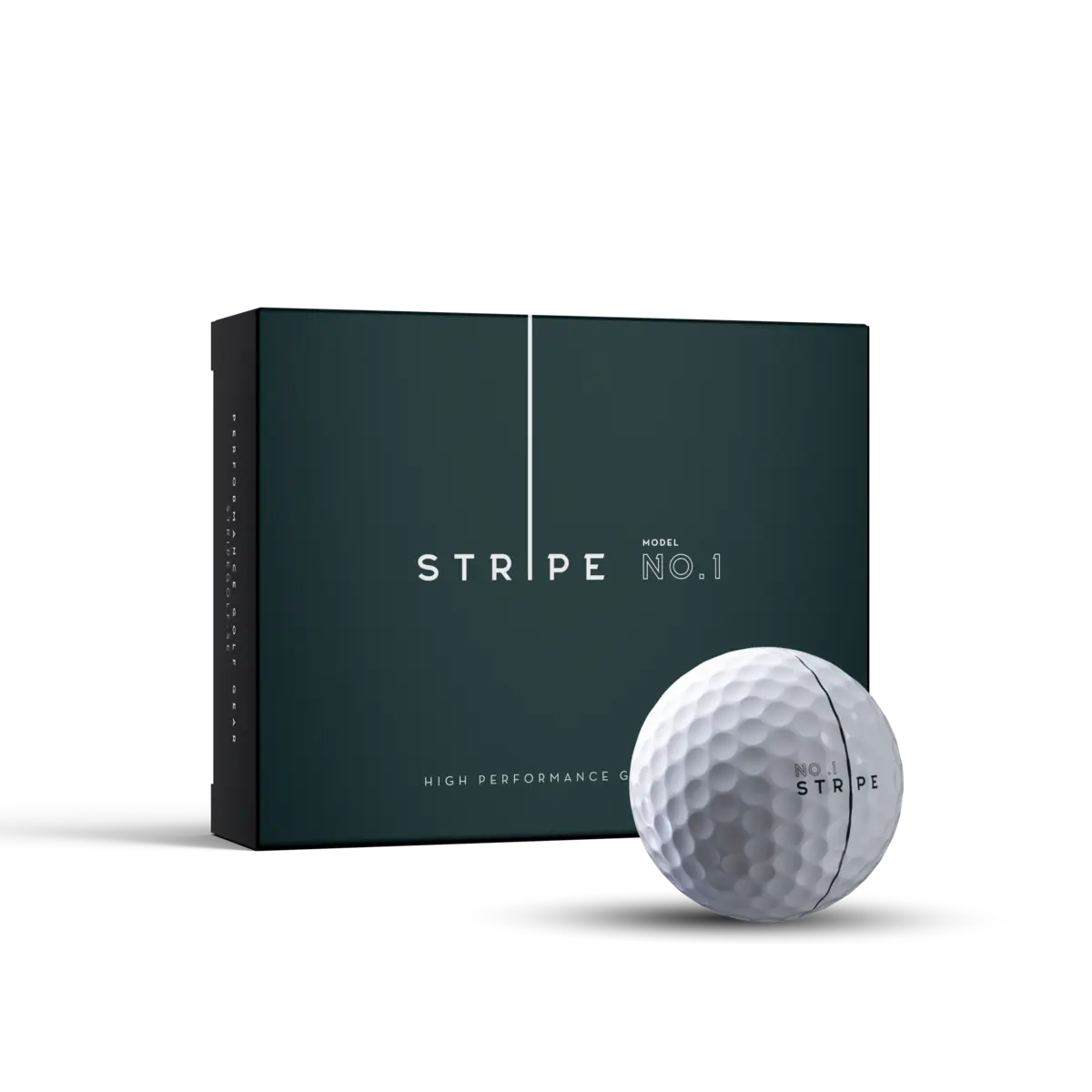 Golfboll med längd och samtidigt hög spinn - Stripe Golfboll No.01