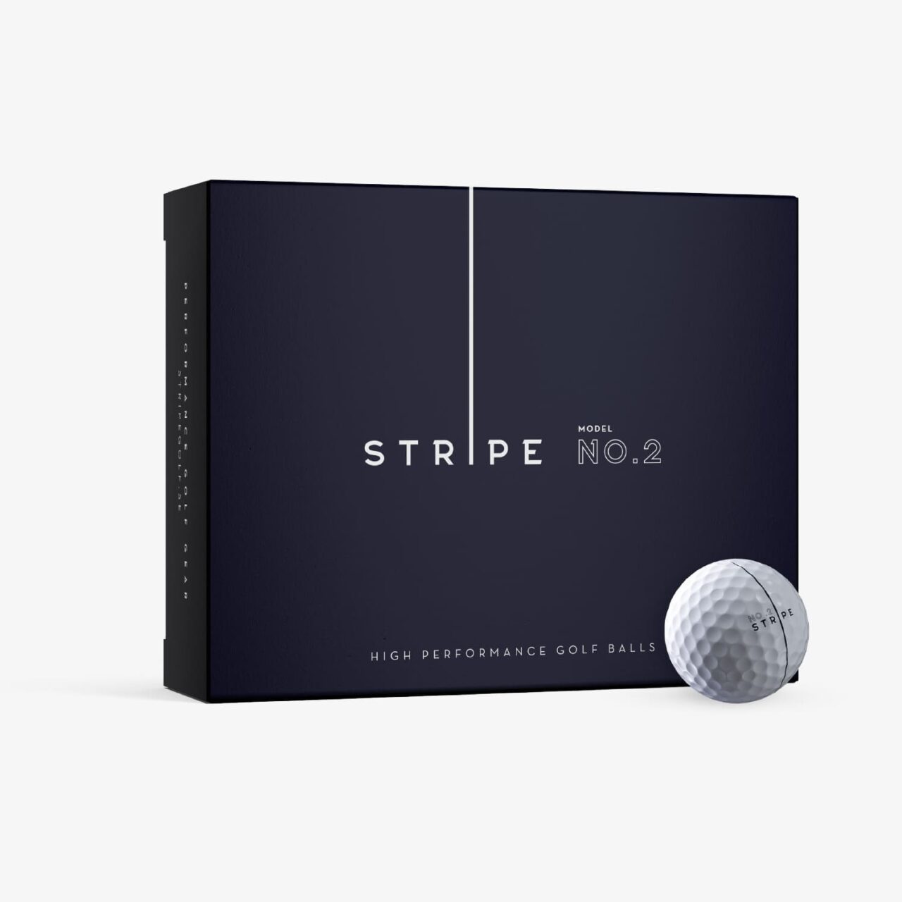 Golf ball No2 with standing box