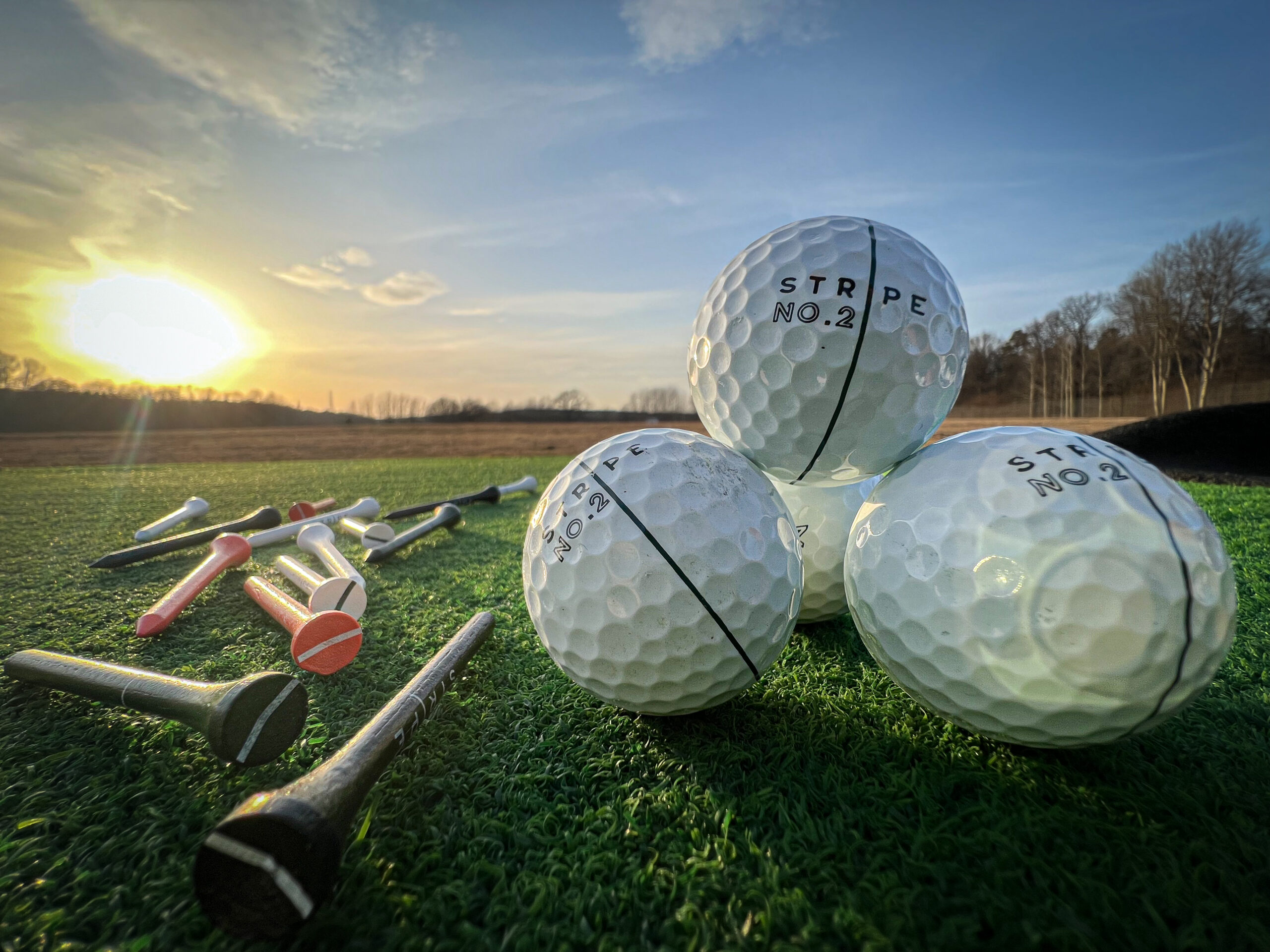 Golfbollar med spinn