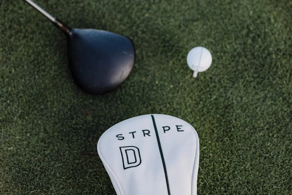 Golf gear from Stripe on tee