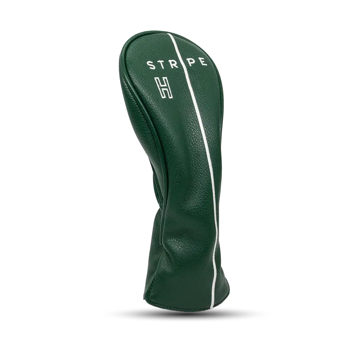 Hybrid headcover in green leather with a white embroidered logo. With protective fleece lining inside, your hybrid is kept safe and sound in style.